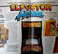Elevator Action Arcade Flyer 1983 Original Video Game Art Retro 8.5&quot; x 11 - £21.43 GBP