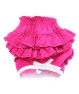 Ruffled Solid Hot Pink Incontinence Dog Panties Size XL  - $13.99 CAD