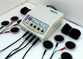 Electrotherapy 04 channel Cont.&amp; Pulsed Professional/Home use LED Displa... - £108.10 GBP