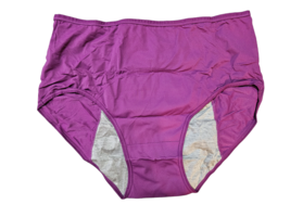 Purple Nylon Blend Brief Period Underwear for Women - 6XL (24-26) - £10.17 GBP