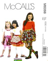 McCall&#39;s Sewing Pattern 6066 Girls Skirt Leggings Appliques Size 3-6 - £7.16 GBP