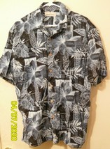 Paradise Shores Men&#39;s Shirt Blue Floral Hawaiian Short Sleeve With Pocke... - $15.91