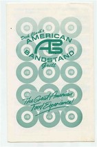 Dick Clark&#39;s American Bandstand Grill Menu 1990&#39;s Great American Food Experience - £22.15 GBP