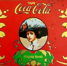 Coca Cola Tin Collectible 1960s-70s Playing Cards Not Included 5x3.5x1&quot; E78 - £23.42 GBP