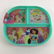 Disney Princess Reversible Divided Plate Belle Ariel Snow White Jasmine ... - $14.80