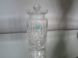 Galway Irish Crystal Honey Jar with Lid 5&quot; Tall with Label - £18.44 GBP