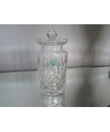 Galway Irish Crystal Honey Jar with Lid 5&quot; Tall with Label - $24.70