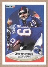 1990 Fleer #67 Jeff Hostetler New York Giants RC Rookie - £2.25 GBP