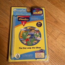 NEW LeapFrog Frog Leap Pad LeapPad The Day Leap Ate Olives Phonics 4 U vowel - $3.38