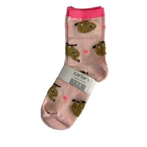 Carter’s 3-Pack Crew Socks Size 4-6 3 Different Designs NWT Sloth Panda Bear - £6.92 GBP