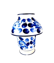 Wax Melt Tea Light Two Piece Blue White Lamp Thailand - $31.67