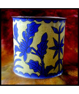 Antique Cloisonné Cup Brass Container Small Vase China - £23.98 GBP