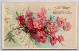 Floral Birthday Greetings Davidson Schmitz Long Pine NE Postcard A35 - $3.95