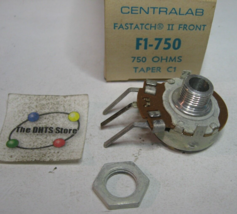 Centralab Fastatch F1-750 Potentiometer Taper C1 Wirewrap No Shaft Open ... - $9.49