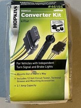 Hopkins Vehicle 4 Flat Converter Kit Connector #46155 2.1 Amp Capacity N... - £14.94 GBP