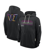 New Mens Commanders 2025 Crucial Catch Beat Cancer Sideline Hoodie - Black - $1,170.71 MXN