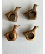 Wooden Duck Bird Napkin Rings Holders Made In Philippines set of 4 Vinta... - $376.79 MXN