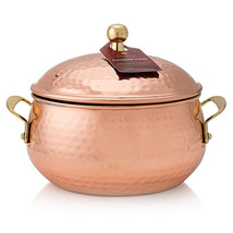 Thymes Simmered Cidar Copper Candle Pot 18oz - £47.15 GBP