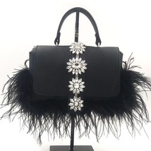 [BXX] Feathers s Women&#39;s Top-handle Plush Bags 2023 New Fashion Trendy Mobile Ev - £79.19 GBP