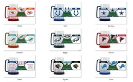 NFL Team Logo 16oz Freezer Mug Color Insert by Duck House -Select- Team Below - £23.58 GBP