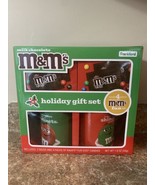 2024 M&amp;M RED &amp; GREEN CHARACTERS 12oz CERAMIC MUGS HOLIDAY GIFT SET - $13.98