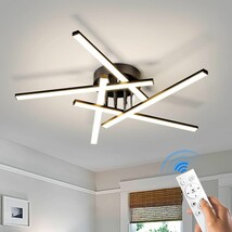 JFHTNFJ 5 Light Black 42w Modern Sputnik LED Ceiling Light Dimmable w Re... - $42.75 JFHTNFJ 5 Light Black 42w Modern Sputnik LED Ceiling Light Dimmable w Re... - $42.75