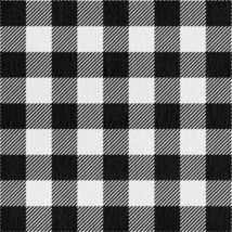 Flannel Buffalo Plaid Precut Black White 42-in x 1.5 yd Cotton Sewing Fabric NEW - £12.58 GBP
