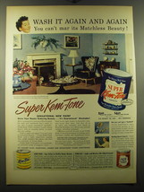 1950 Sherwin-Williams Super Kem-Tone Paint Ad - Wash it again and again - £14.78 GBP