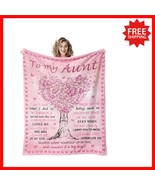Versatile 60&quot;x50&quot; Aunt Gift Blanket - Perfect for Reading, Napping, and ... - $606.89 MXN