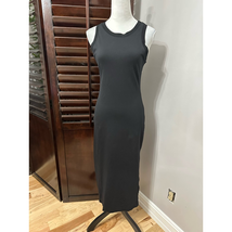Nordstrom Signature Womens Dress Black Stretch Maxi Jewel Neck Sleeveles... - $66.06