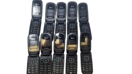 10 Lot Samsung SGH-A107 Flip Phone GSM Wholesale As Is Need Repair Used Silver - £68.23 GBP