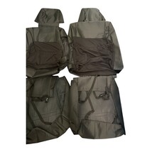 Front Buckets Seats 2008-2022 Toyota Sequoia CalTrend DuraPlus Seat Covers Black image 10