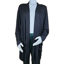 Torrid Open Front Cardigan Sweater Womens Size 3 Black Super Soft Knits ... - $21.10