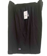 Champion Shorts Mens 4XL Black 100% Cotton Basic Lightweight Athletic Bo... - £16.28 GBP