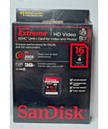 SanDisk Extreme UHS-I SDHC 16GB Memory Card 60MB/S New in Open Box - $19.20 CAD
