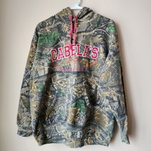 Cabelas Womens Size XL Hoodie Seclusion 3D Camouflage Red Kangaroo Pocket - £14.90 GBP