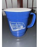 Coffee Mug Girls Enjoying Science Blue Cup Philadelphia Area Science - £9.50 GBP