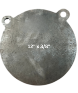 AR500 Steel Gong Shooting Target 3/8 12&quot; Round 2-Hole 0200124 - $37.95