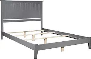 AFI Nantucket King Traditional Bed with Open Footboard and Turbo Charger... - $691.99