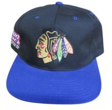 Chicago Blackhawks NHL Bud Ice Black &amp; Blue SnapBack Hat - NEW - $180.68 MXN