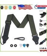 Stylish Cotton Guitar Strap for Electric/Acoustic with Accessories - Arm... - $245.05 MXN
