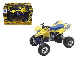 Suzuki Quad Racer R450 ATV Yellow and Blue 1/12 Diecast Model by New Ray - £23.85 GBP