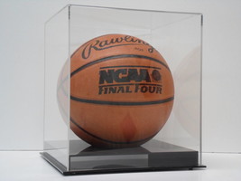 Basketball display case acrylic solid black base NBA NCAA 85% UV filtering - £31.97 GBP