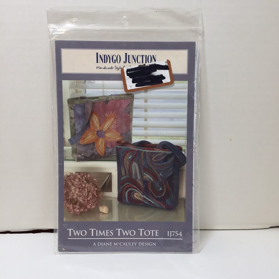 Two Times Two Tote Pattern Indygo Junction - $12.86