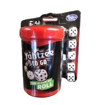 HASBRO Yahtzee To Go Travel Game Dice In A Cup New Play With App - $8.93