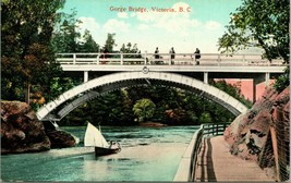 Vtg Cartolina 1911 Victoria British Columbia BC Canada Il Gorge Ponte Non Usato - £7.19 GBP