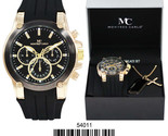 5401-Boxed Montres Carlo Silicone Band Watch With Dog Tag And Necklace - £44.57 GBP