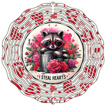 I Steal Hearts Raccoon Metal Wind Spinner - $47.91 CAD