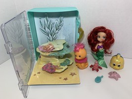 Disney Animators Collection Little Mermaid Ariel Mini Doll Playset case figures - £18.19 GBP