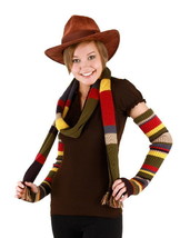 Doctor Who The 4th Doctor Knitted Licensed Arm Warmers Scarf Colors NEW UNWORN - £11.66 GBP
